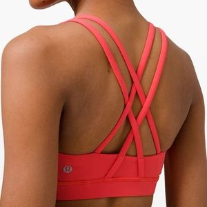 Lululemon Energy Bra *Medium Support, B–D Cup
Pink Punch size 10